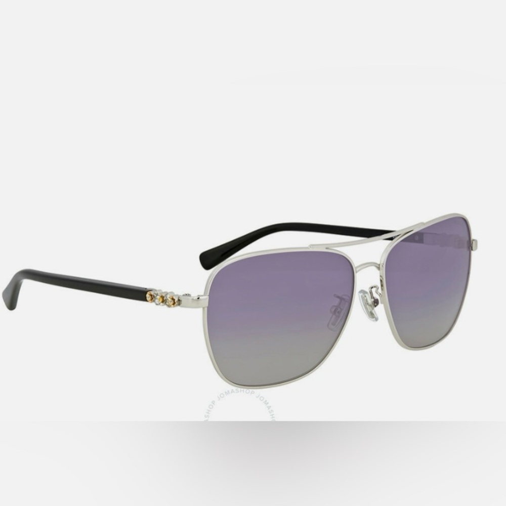 Coach Women's HC7073B HC/7073/B Pilot Sunglasses (NWT)